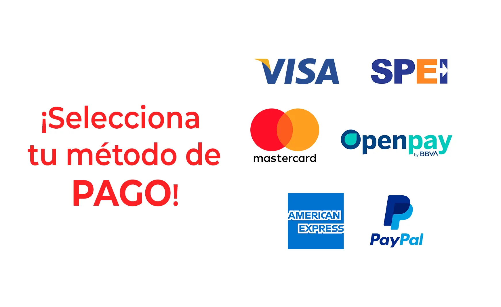 Formas de pago