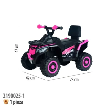 MOTOCICLETA MONTABLE ELECTRICA ROSA