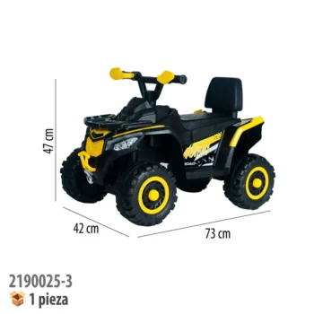 MOTOCICLETA MONTABLE ELECTRICA AMARILLO