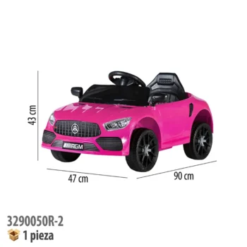 CARRO MONTABLE ELECTRICO CON CONTROL REMOTO ROSA