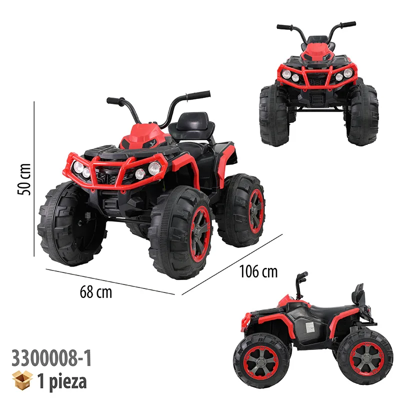 MOTOCICLETA MONTABLE ELECTRICA ROJO