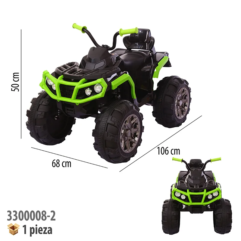 MOTOCICLETA MONTABLE ELECTRICA VERDE