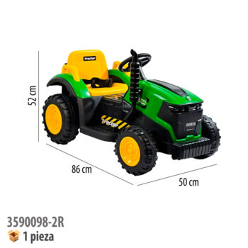 TRACTOR DE GRANJA MONTABLE ELECTRICO CON CONTROL REMOTO