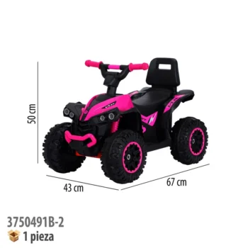 MOTOCICLETA MONTABLE ELECTRICA ROSA