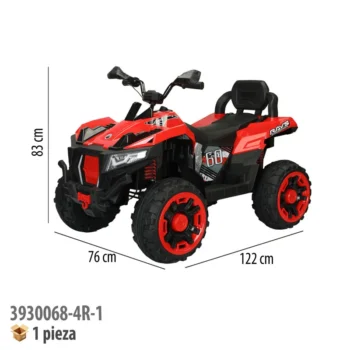 MOTOCICLETA MONTABLE ELECTRICA ROJO