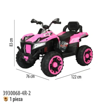 MOTOCICLETA MONTABLE ELECTRICA ROSA