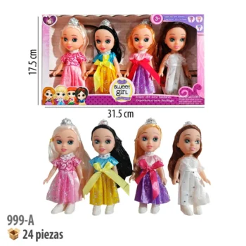 MUÑECAS 4 PIEZAS.