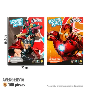 LIBRO PARA COLOREAR 16 PGS AVENGERS