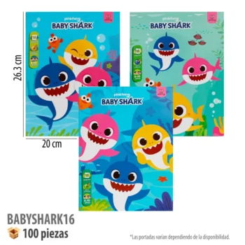 LIBRO PARA COLOREAR 16 PGS BABY SHARK