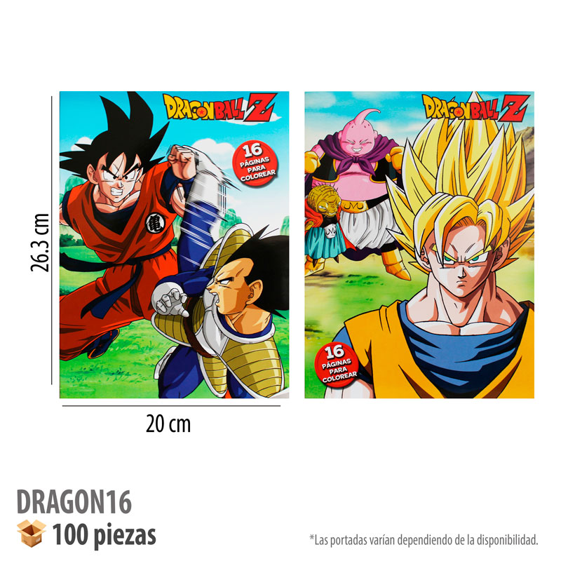 LIBRO COLOREAR 16 PGS DRAGON BALL