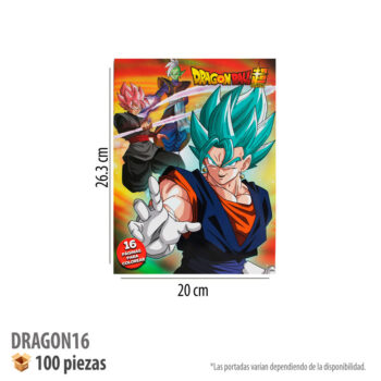LIBRO COLOREAR 16 PGS DRAGON BALL