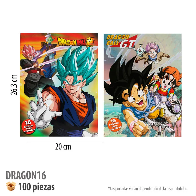 LIBRO COLOREAR 16 PGS DRAGON BALL