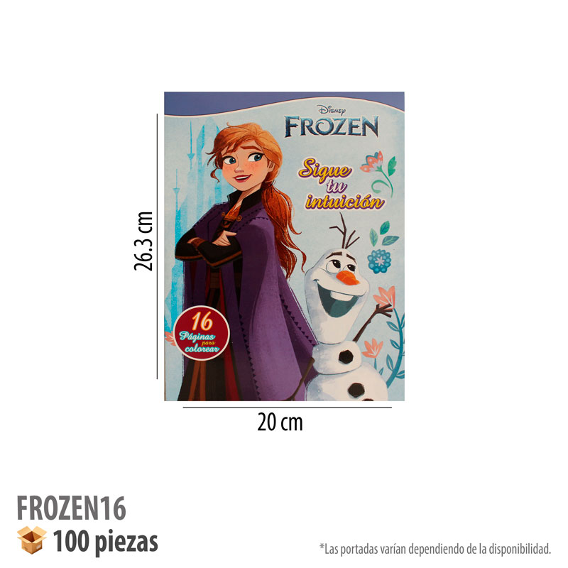 LIBRO COLOREAR 16 PGS FROZEN