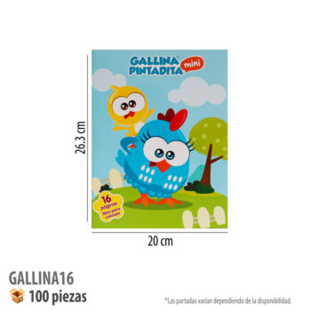 LIBRO COLOREAR 16 PGS GALLINA PINTADITA