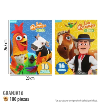 LIBRO PARA COLOREAR 16 PAGS GRANJA
