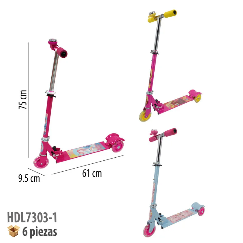 SCOOTER METÁLICO CON LUZ
