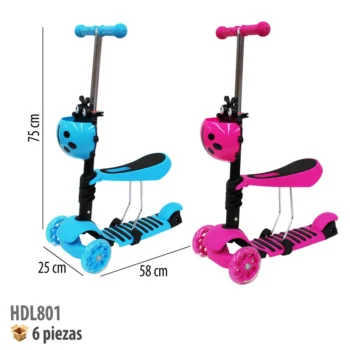 SCOOTER CON ASIENTO Y LUZ