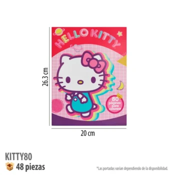 LIBRO COLOREAR 80 PGS KITTY