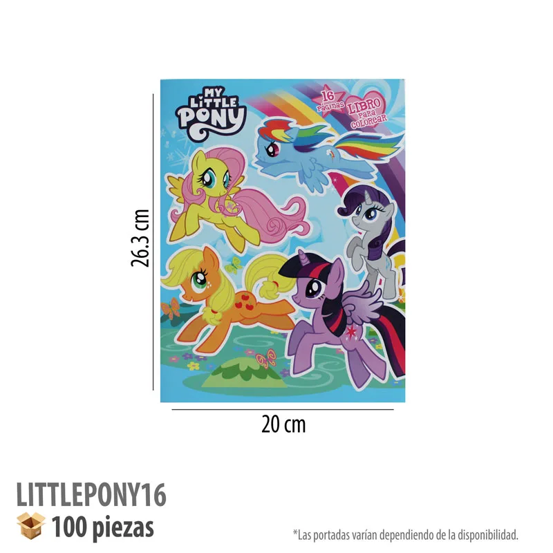 LIBRO COLOREAR 16 PGS LITTLEPONY