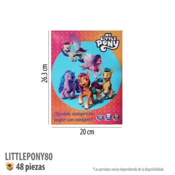 LIBRO COLOREAR 80 PGS LITTLEPONY