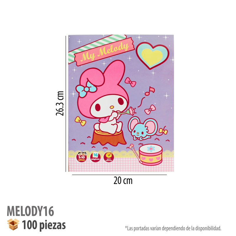 LIBRO PARA COLOREAR 16 PAGS MELODY