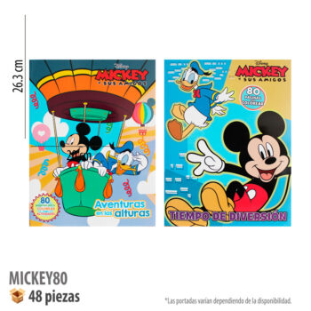 LIBRO COLOREAR 80 PGS MICKEY