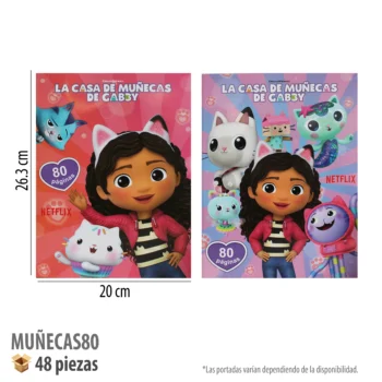 LIBRO PARA COLOREAR 80 PAGS MUÑECAS