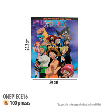 LIBRO PARA COLOREAR 16 PAGS ONEPIECE