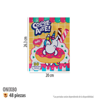 LIBRO PARA COLOREAR 80 PAGS ONIX