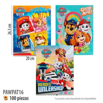 LIBRO COLOREAR 16 PGS PAW PATROL