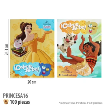 LIBRO COLOREAR 16 PGS PRINCESAS