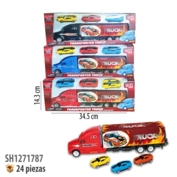 TRAILER CON VEHICULOS FRICCION