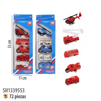 SET VEHICULOS FRICCION