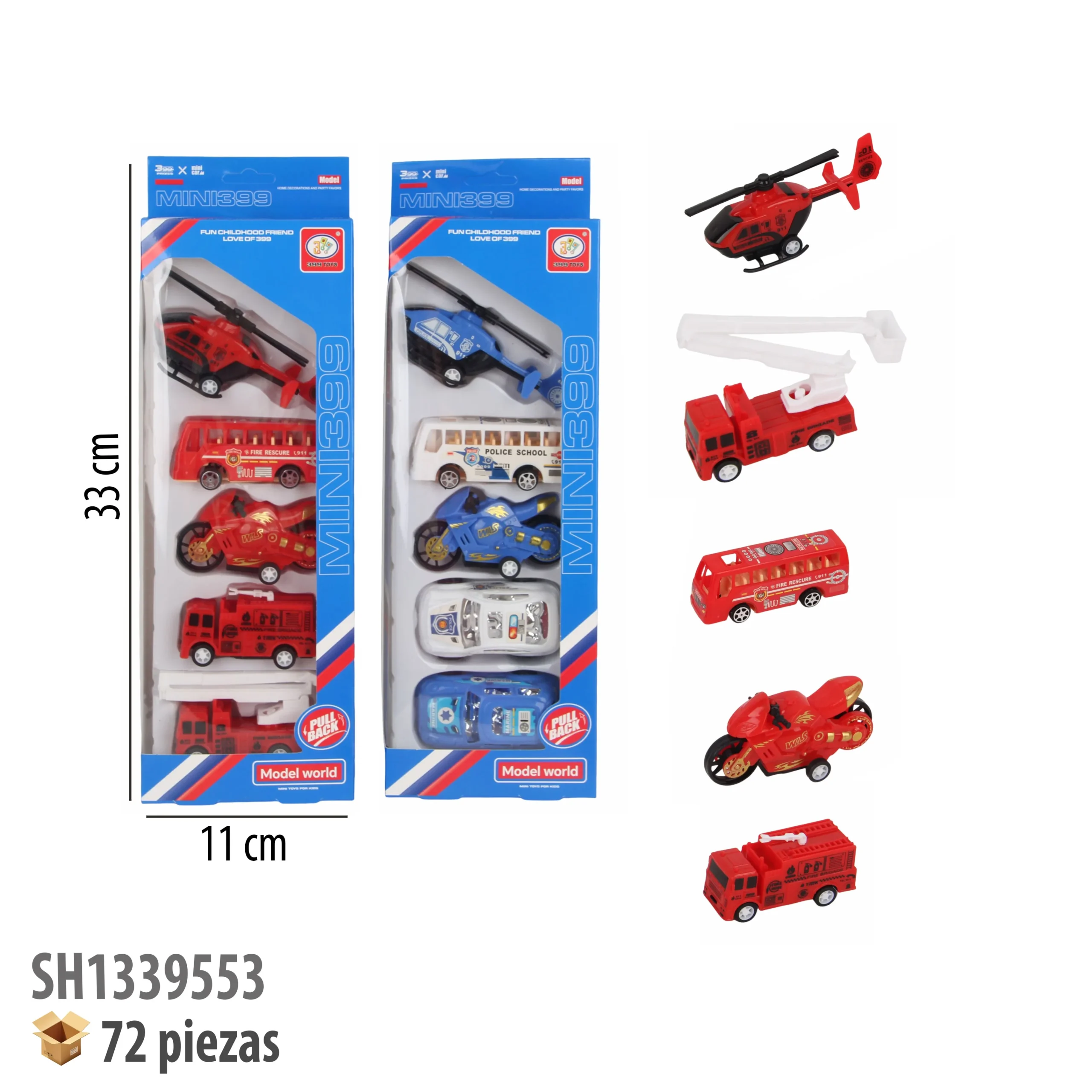 SET VEHICULOS FRICCION
