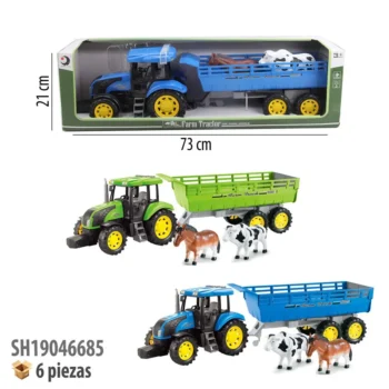 TRACTOR DE GRANJA CON LUZ Y SONIDO.