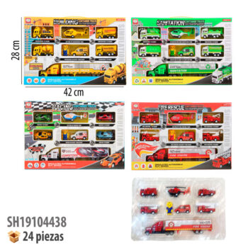 TRAILER CON VEHICULOS FRICCION