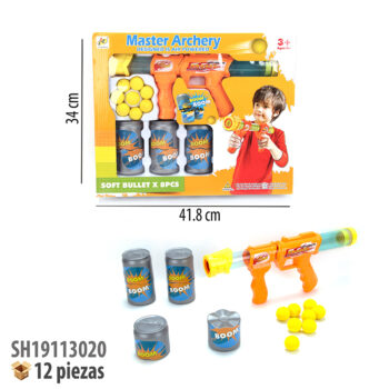 PISTOLA DE PELOTAS CON ACCESORIOS