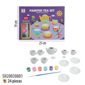 JUEGO DE TE PARA PINTAR