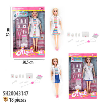 MUÑECA CON ACCESORIOS.