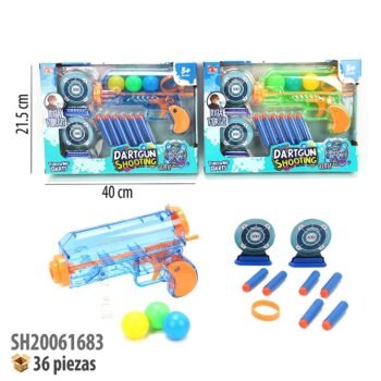PISTOLA DE DARDOS Y PELOTAS