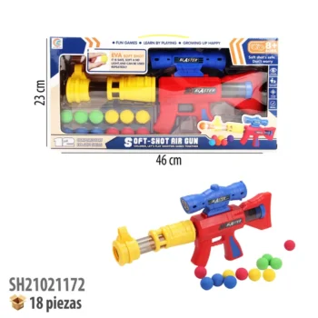 PISTOLA DE PELOTAS CON ACCESORIOS