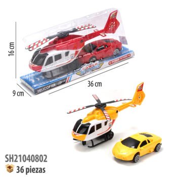 HELICOPTERO CON CARRO.
