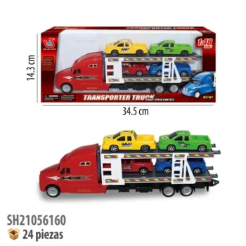 TRAILER CON VEHICULOS FRICCION