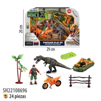 DINOSAURIO CON ACCESORIOS.