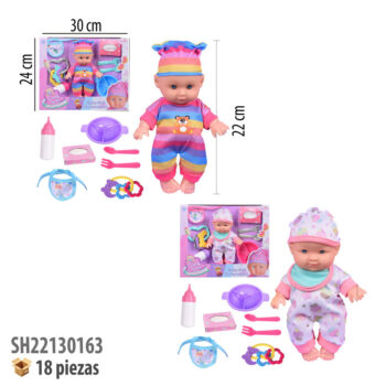 MUÑECA CON ACCESORIOS