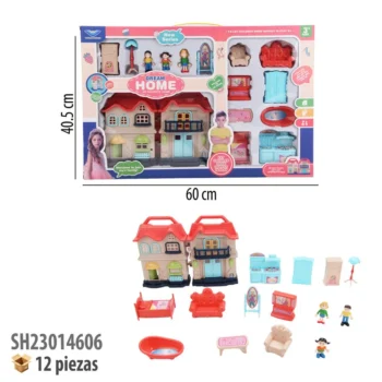 CASA DE MUÑECAS CON ACCESORIOS