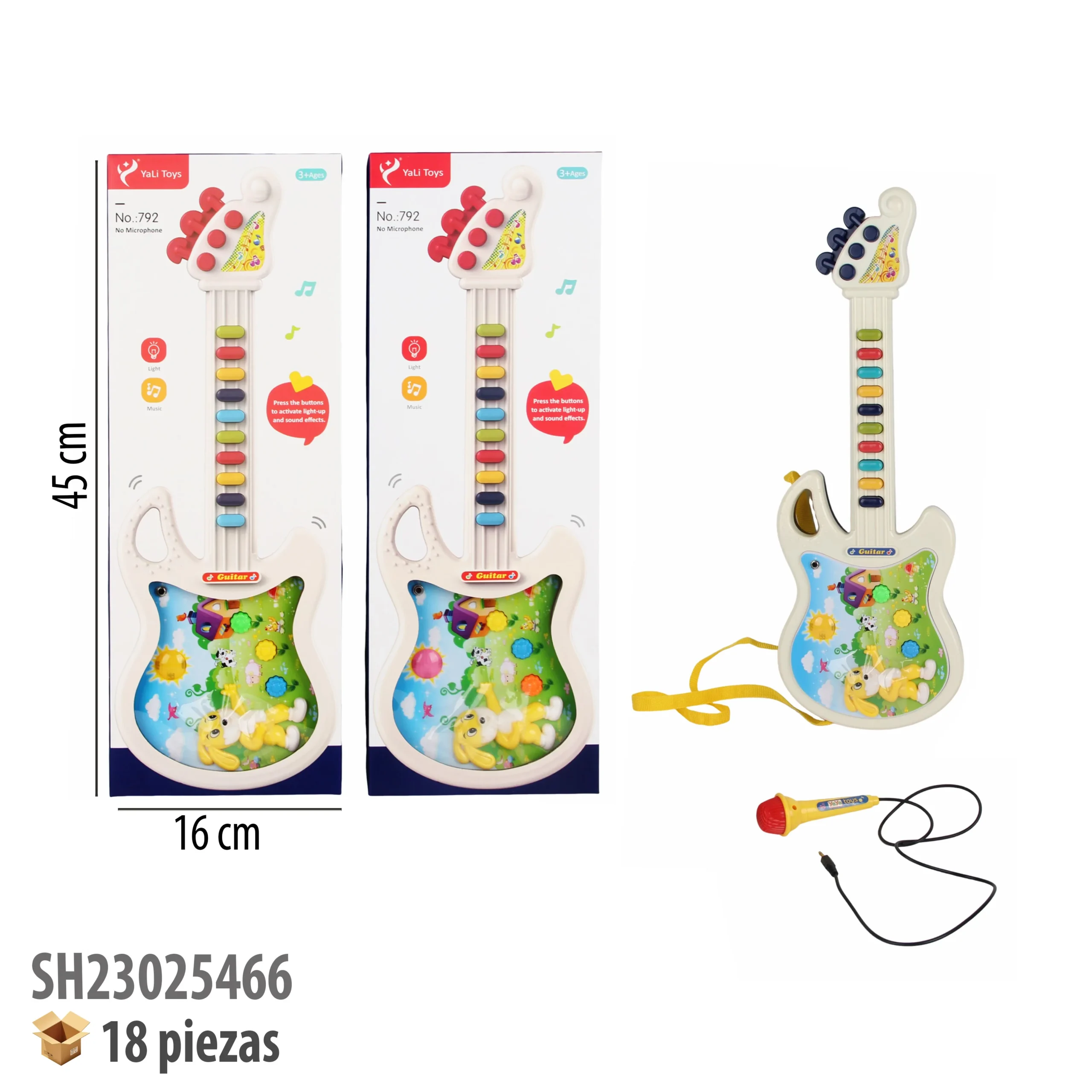GUITARRA CON LUZ Y SONIDO