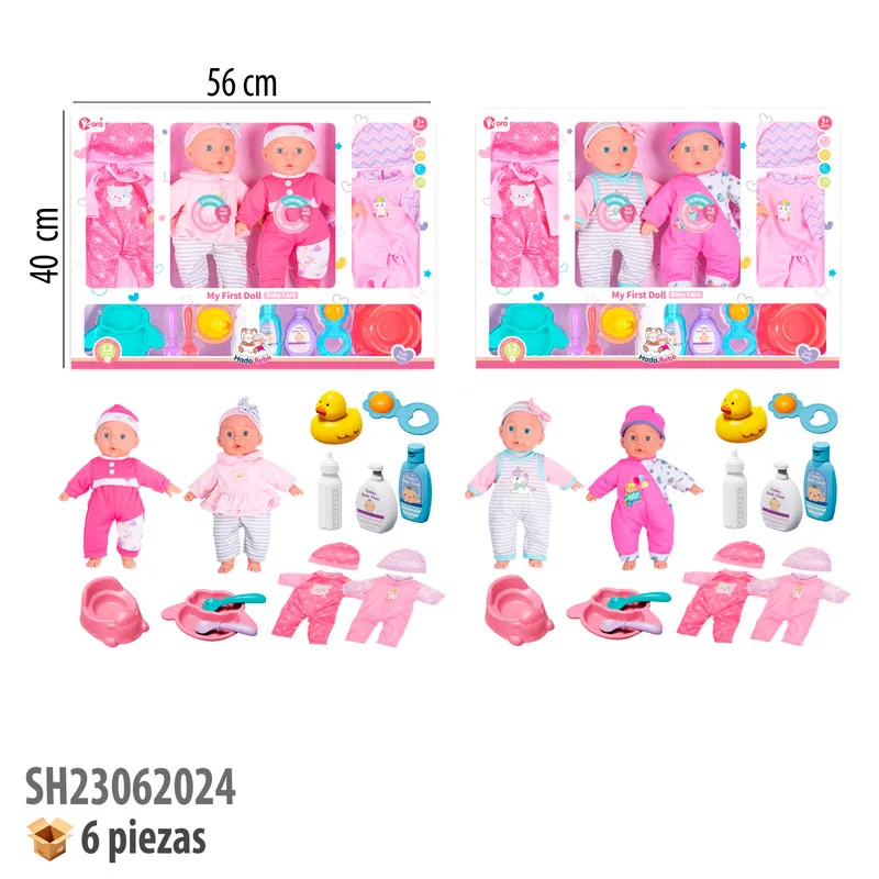 MUÑECA CON SONIDO Y ACCESORIOS