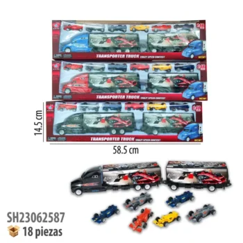 TRAILER MADRINA CON CARROS FRICCION
