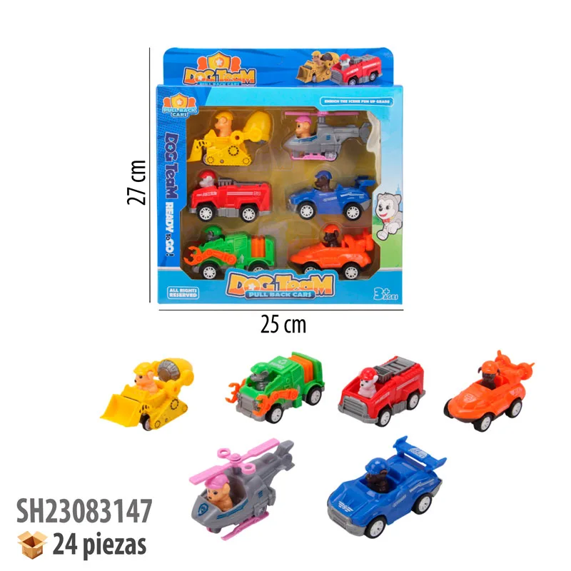 VEHICULOS 6 PIEZAS FRICCION